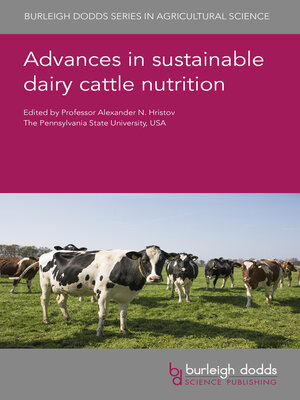 cover image of Advances in sustainable dairy cattle nutrition